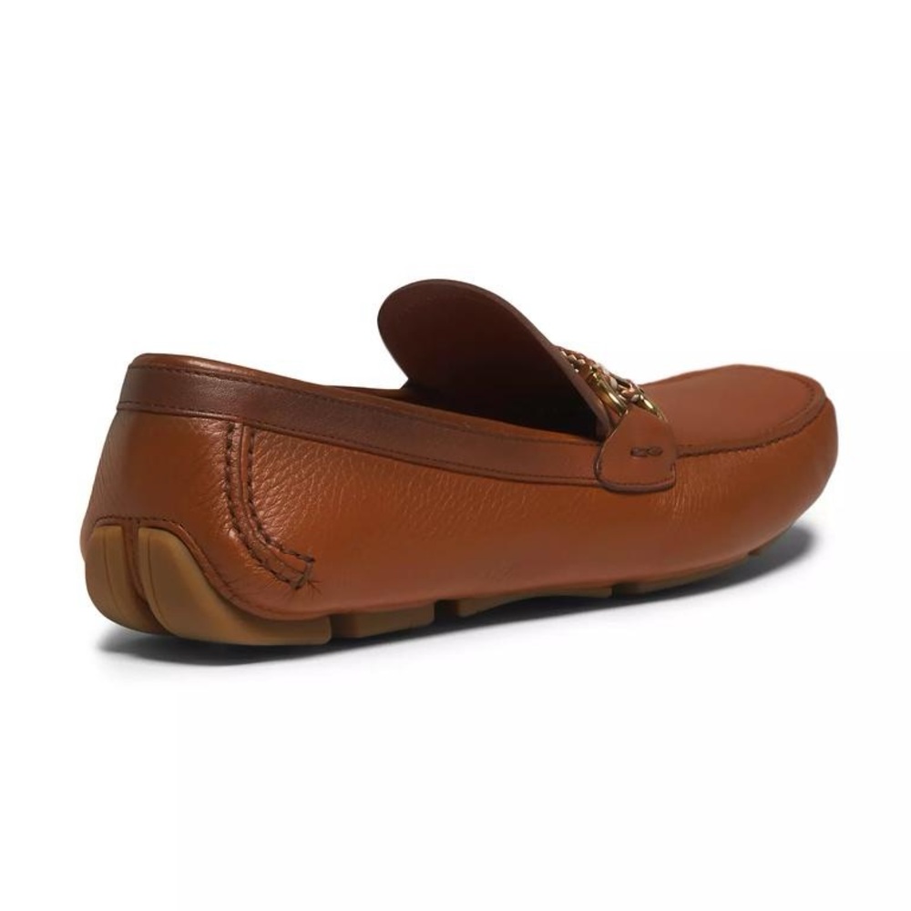 NWT Salvatore Ferragamo Brown Leather Loafers - Picture 3 of 5